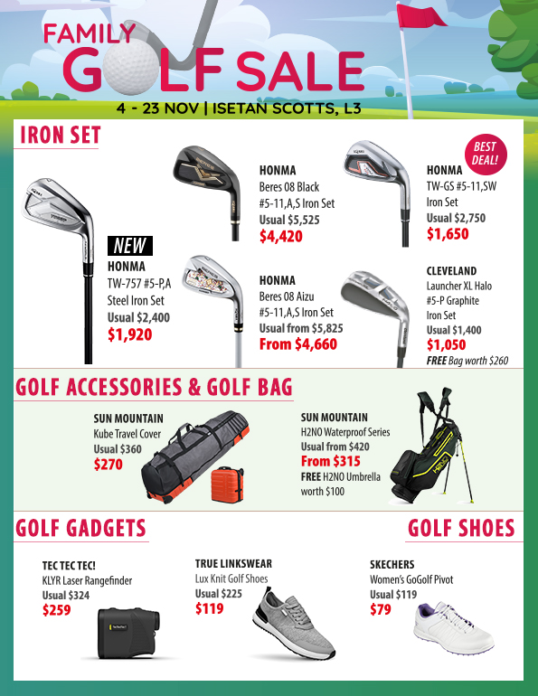 Isetan Family Golf Sale in Singapore