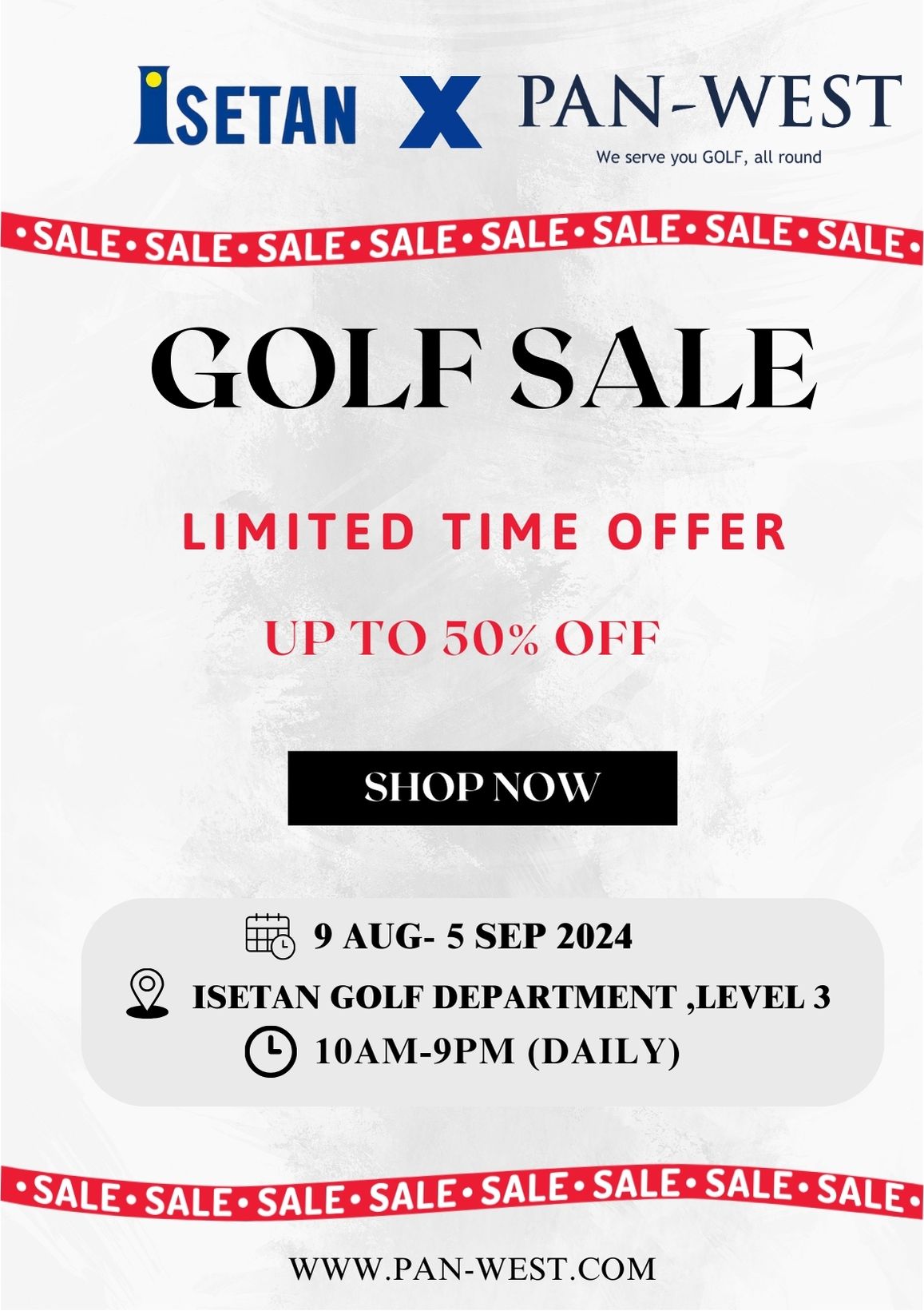 Isetan Golf sale in Singapore