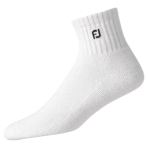 FootJoy ComforSof Quarter Socks - White