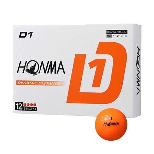 Honma D1 Golf Balls - Orange